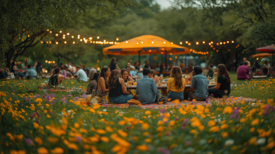 Joyful Outdoor Picnic