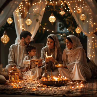 Emirati Family in Ramadan