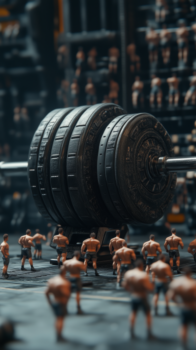 Miniature Weight Lifters