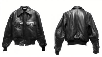 Black Calfskin Leather Jacket