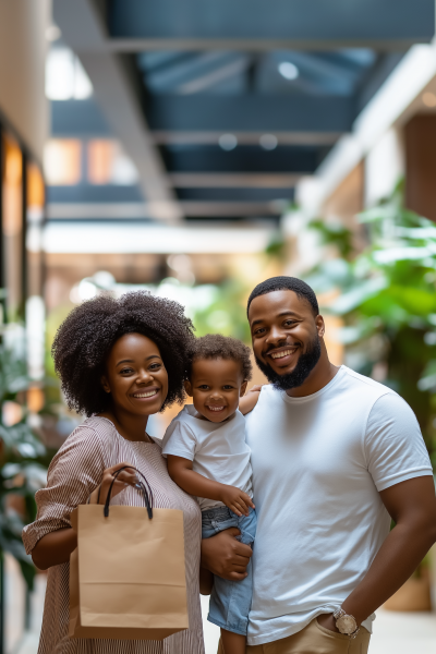 Happy Family Shopping