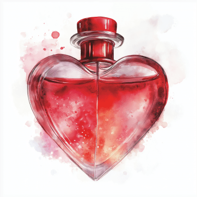 Heart Shaped Perfume Bottle