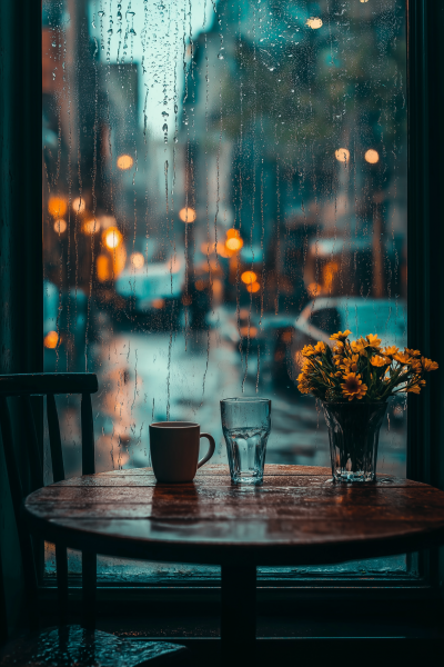 Cozy Rainy Cafe