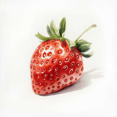 Watercolor Strawberry