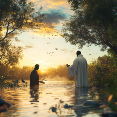 Baptism at Sunset