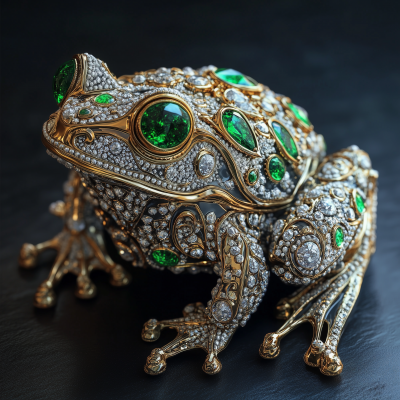 Ornate Frog Figurine