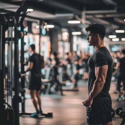 Busy Gym Scene