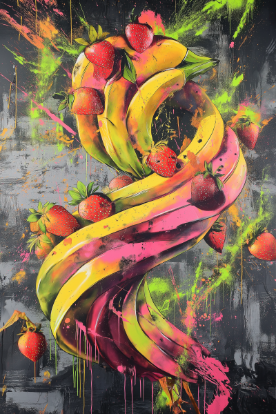 Fruit Tornado Mural