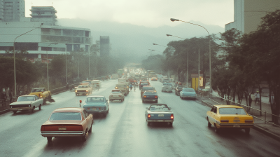 Chaotic Caracas Street