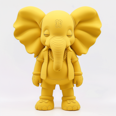 Kaws Style Baby Ganesha Sculpture