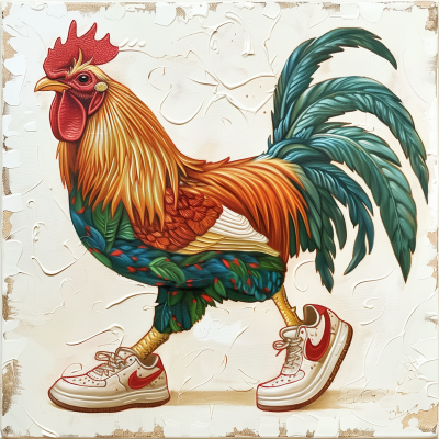 Rooster in Sneakers