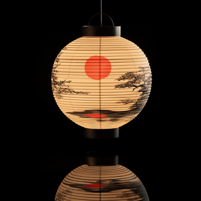 Floating Japanese Lantern