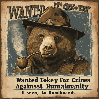 Wanted Poster for Smokey the Bear