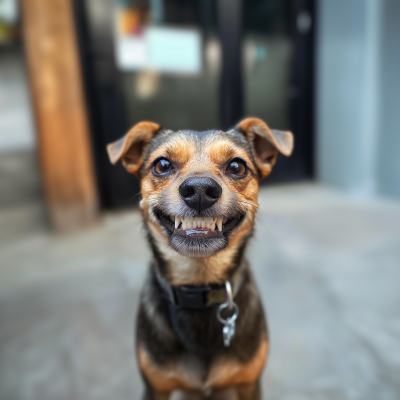 Grinning Dog