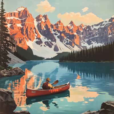 Vintage Travel Poster of Canada