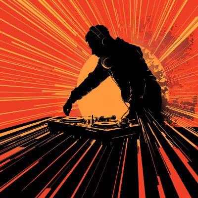 DJ Silhouette in Action