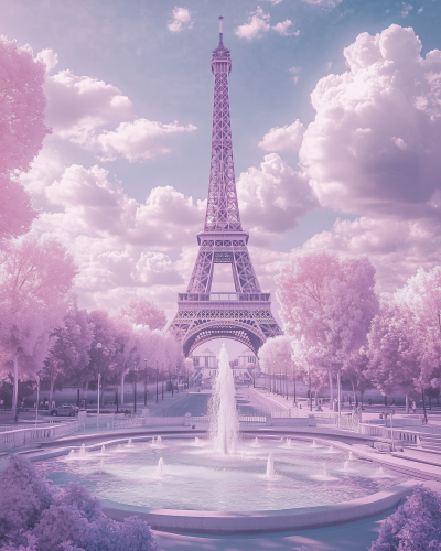 Pastel Eiffel Tower