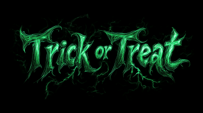 Trick or Treat Typography