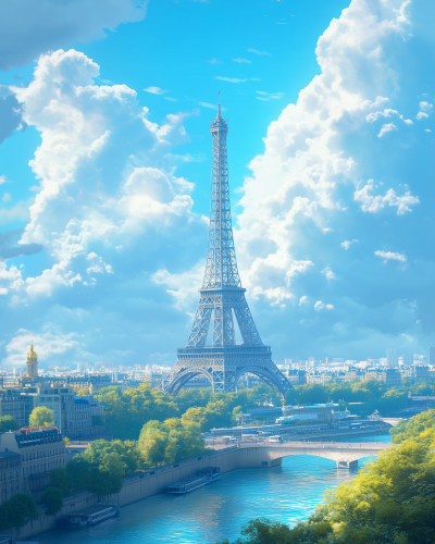 Eiffel Tower Under Blue Sky