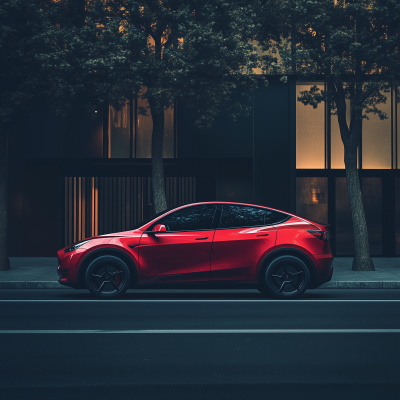 Tesla Model Y Parked