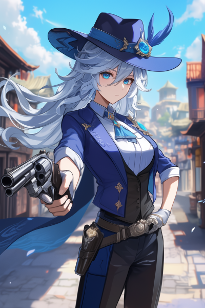 Anime Cowboy Character