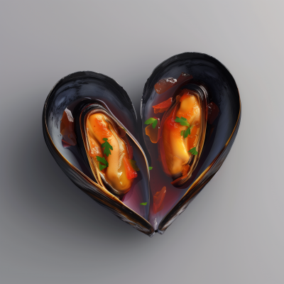 Mussel Shaped Heart