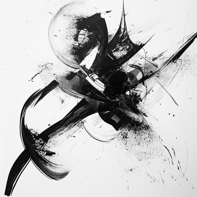 Ink Abstract Calligraphy