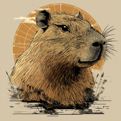 Capybara Graphic Shirt Design