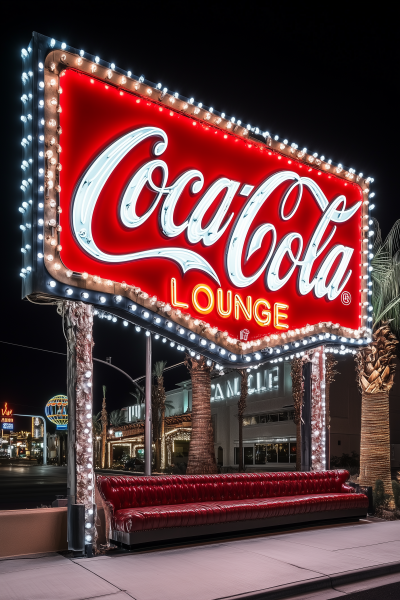 Coca Cola Lounge Marquee Sign