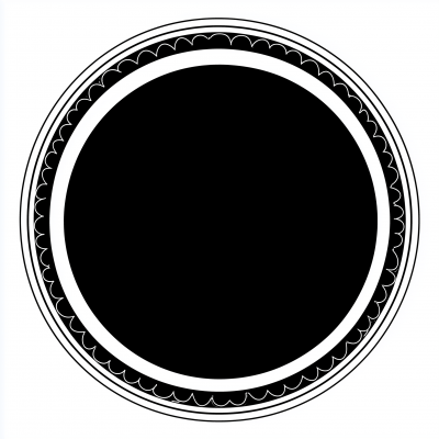 Black Circular Vector