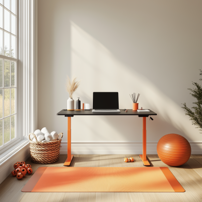 Bright Minimalistic Yoga Room