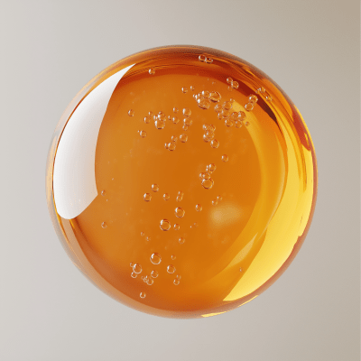 Orange Liquid Bubble