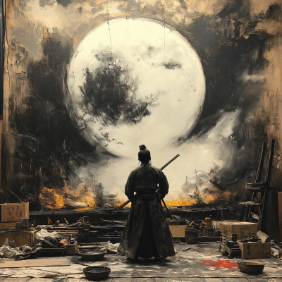 Samurai in Moonlight