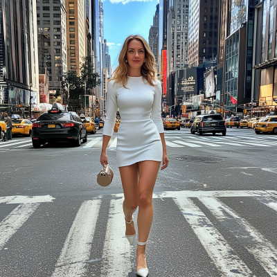 Confident Woman in New York City