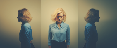 Portrait of a Woman in Blue