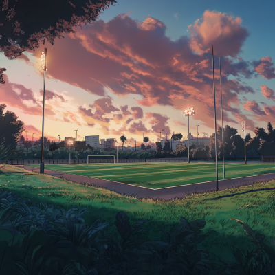 Anime Rugby League Field