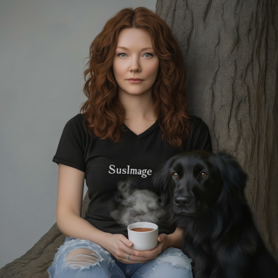 Red Haired Woman by the Tree