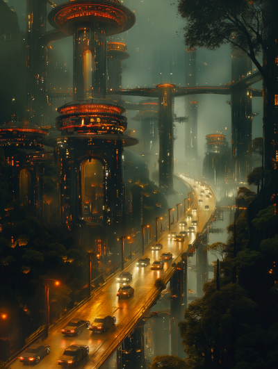 Futuristic Urban Highway