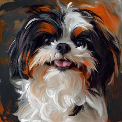 Happy Shih Tzu in the Wind