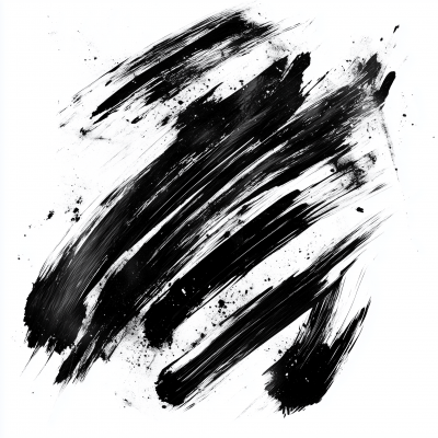 Monochrome Brush Strokes