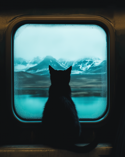 Black Cat in the Subway