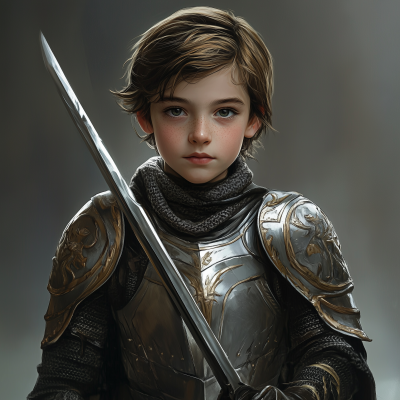 Young Boy in Armor