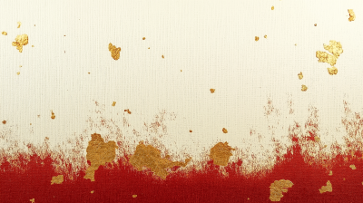 Vermilion and Gold Stains
