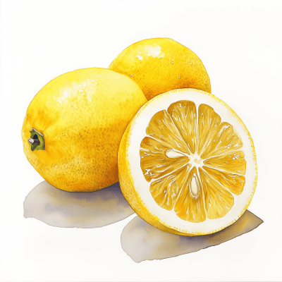 Watercolor Lemon