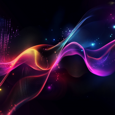 Dark Abstract Neon Background