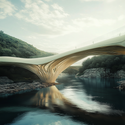 Santiago Calatrava Inspired Bridge