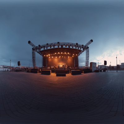 Concert Stage at Night