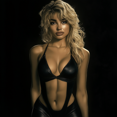 Young Trish Stratus Portrait