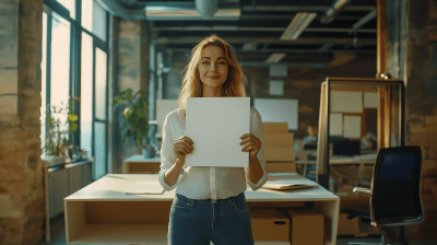 Business Woman in Modern Office