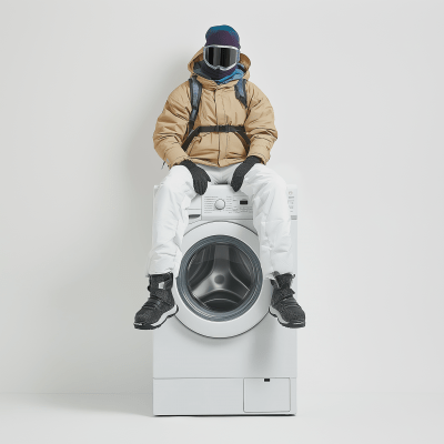 Winter Gear on a Washing Machine